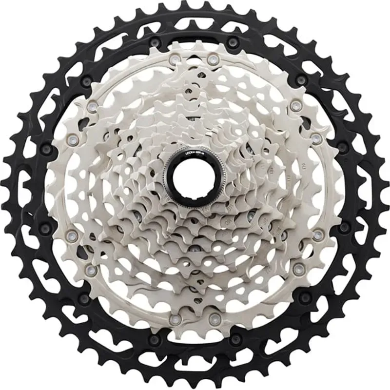 CASS XT M8100 12 Speed 10- 45 Silver/ Black 10 - 45 teeth