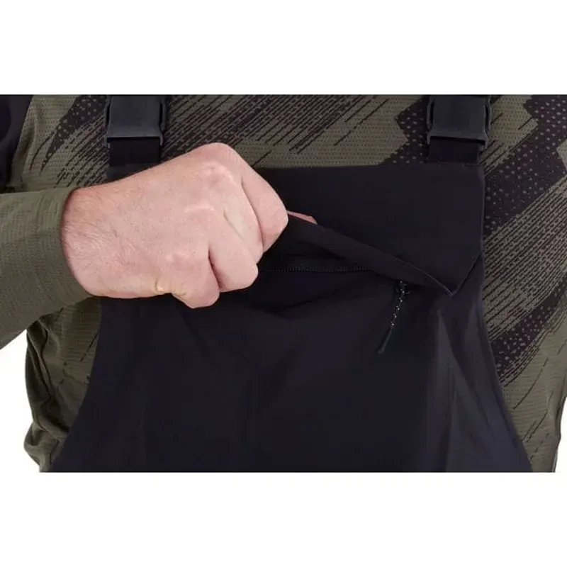 TROUSER DTE 3L Wproof Bib BK LG Black large - regular leg-2
